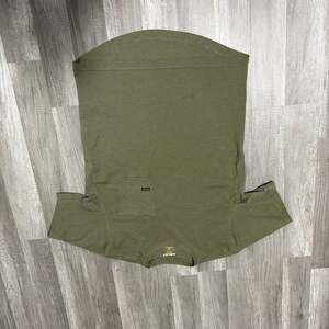 Ariat Rebar Cotton Strong Logo Pocket Long Sleeve T-Shirt - Olive Green